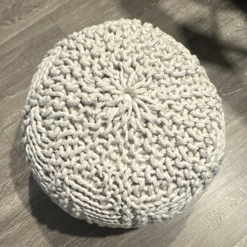 Gray hand knitted modern - modern, yarn
