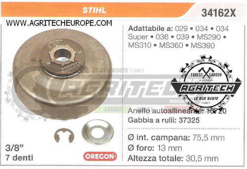 34162x oregon pignon campana - oregon,