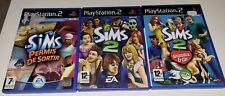 Sony PlayStation 2 - Lot De 3 Jeux LES SIMS 2 - Bon État 