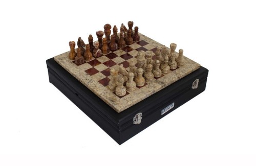Jeu échecs marbre italien - marbre,