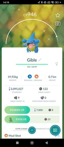 Gible shiny griknot - gible,