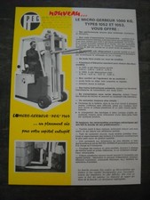 CATALOGUE/BROCHURE MICRO GERBEUR PEG TYPE 1052 ET 1053