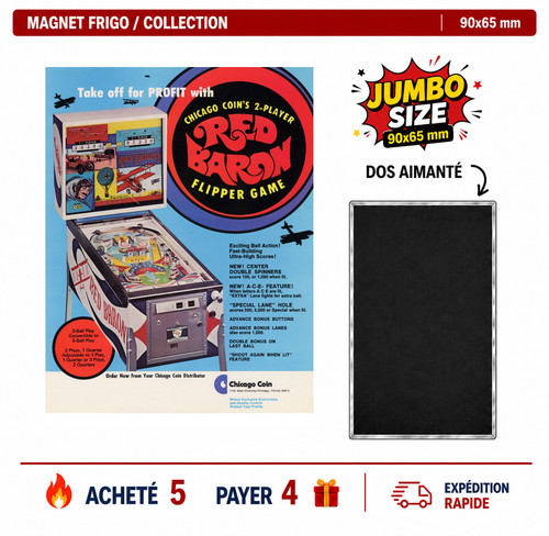 Magnet frigo red - frigo, 90x65