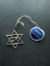 Ancien Pendentif Argent Massif 925 Créateur Breloque Art deco nouveau étoile 