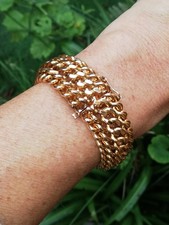 Bracelet gourmette en maille