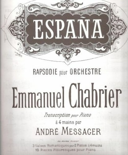 Espana rapsodie pour orchestre - rapsodie,