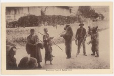 CPA MONTREURS D'OURS A CULOZ (AIN) VERS 1920