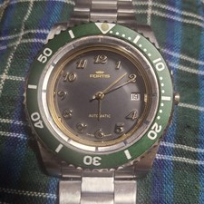 Montre Fortis Automatique 30,5mm Homme Cadran Noir Fabriqué Suisse Rond...