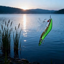 Appât cuillère courbe S pour