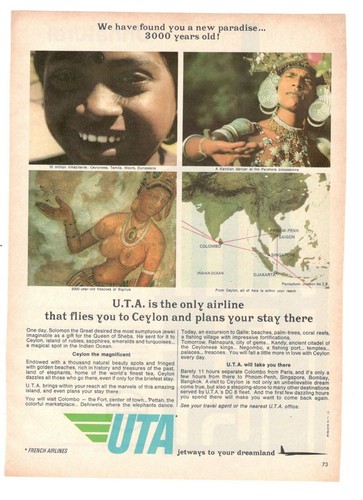 Uta french airlines - uta, 1967