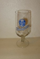 VERRE BIERE A PIED INSCRIPTION