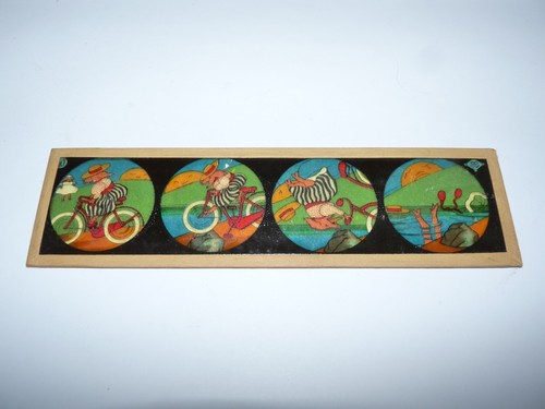 Ancienne plaque verre lanterne - plaque,