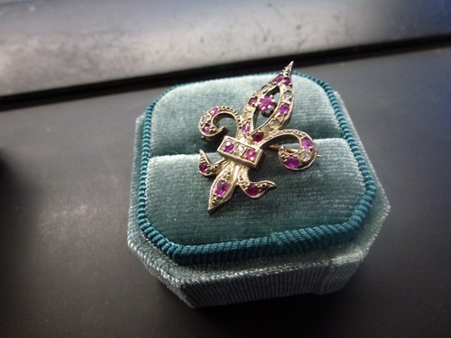 Broche fleur lys xixème - de, lys,xixème,or