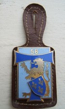 INSIGNE MILITAIRE - 58e BATAILLON DE TRANSMISSIONS - A. Bertrand G1914