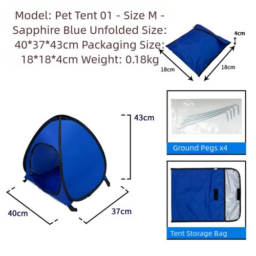 Tente portable pour - animaux, de