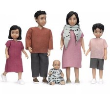 Lundby Poupées Maison Jamie Famille Maman Papa Avec 2 Enfants & Bébé Moderne