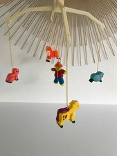 ☻ Le Mobile Fisher Price Vintage Made In Hong Kong Manque Le Mécanisme Musical