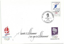 Cachet illustré - 23/02/1992 - Clôture des Jeux Olympiques d'Albertville 