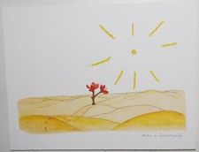 Antoine de SAINT-EXUPERY -La fleur dans le désert -Lithographie Sur Velin