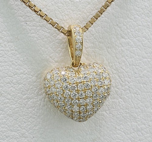 Pendentif coeur diamant - coeur,