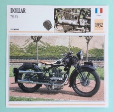 DOLLAR 750 V4 1932 Moto Fiche