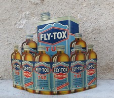 FLY TOX, présentoir, publicité ancienne, fly-tox, flytox, pas émaillé, fly tox .