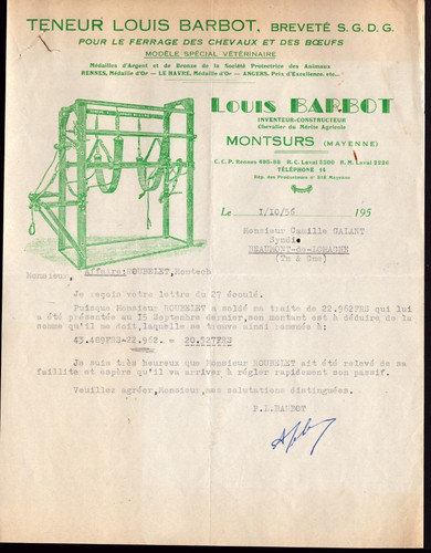 Montsurs appareils pour - montsurs, (53)