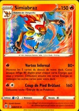 Carte Pokemon SIMIABRAZ 026/172 Holo Epée et Bouclier 9 EB09 FR NEUF