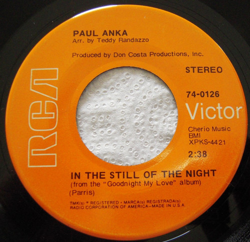 Paul anka the still - "in,
