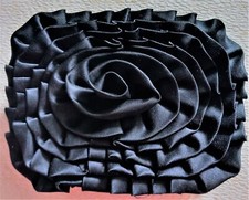 * LOLLIPOPS * POCHETTE DE SOIREE * NOIRE à VOLANTS et ROSE *