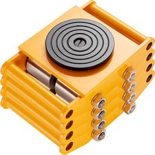 VEVOR Chariot de Transport Machines Lourdes 4PCS Charge 12 T Roues Acier Carbone