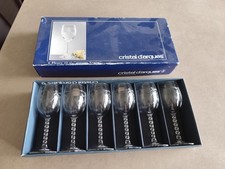 6  verres anciens cristal d'Arques modèle venise dans leur boite d'origine