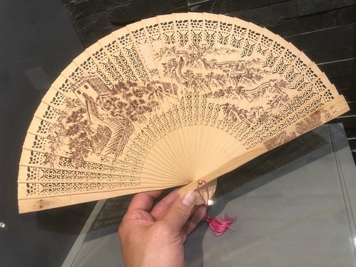 Eventail chinois vintage - , en
