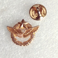 Pin's lapel pin pins Brevet de PILOTE ARMÉE AIR CERTIFICATE Signé BALLARD OR FIN
