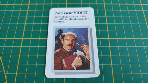 Carte professeur violet pièce - carte,