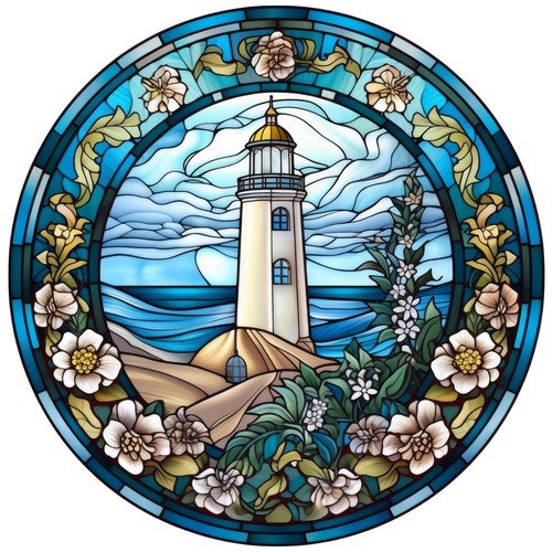 Autocollants phare vitraux - 9,