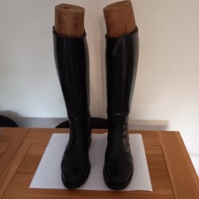 Bottes En Cuir De Gendarmerie  Avec Embauchoir