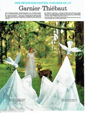 PUBLICITE ADVERTISING 1016  1963  Parures lit Garnier-Thiébaut