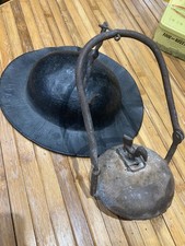 lampe et casque de mineur 19e