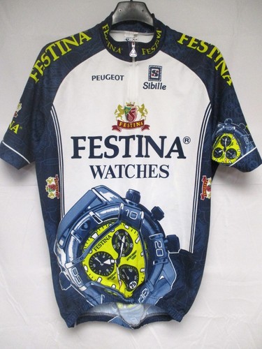 Maillot cycliste festina 1996 - cycliste,