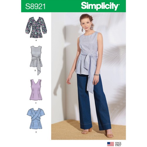 Simplicity 8921 femmes hauts - simplicity,