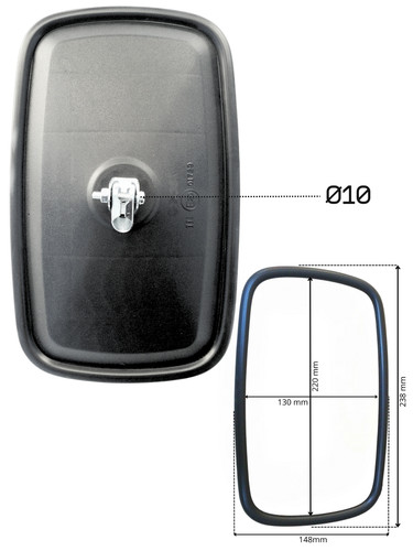 Universal exterior side - , mirror