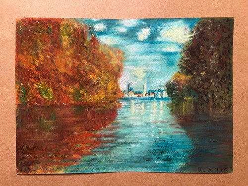 Dessin tableau claude monet - dessin,