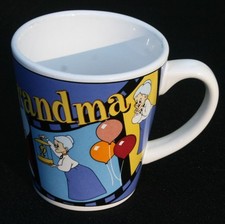Grandma Tweety Ceramic Cup Mug 1999 Warner Bros Grandmother Cartoon Looney Tunes