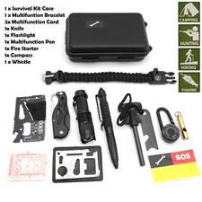 Survie Kit Urgence Outils Militaire Camping Tactique Extérieur Disaster Zombie