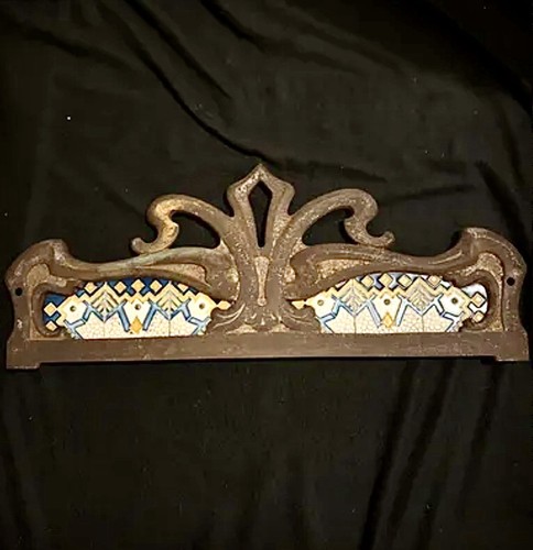 Ancien écran cheminée art - écran, de