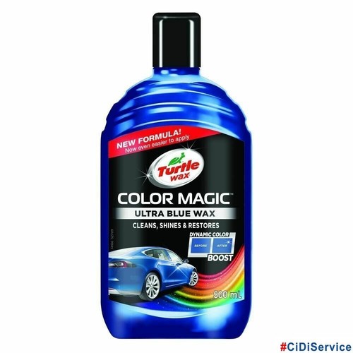 Cire colorée bleue 500ml - colorée,