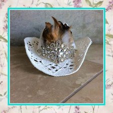 COWGIRL HAT BLING FEATHER BOHO