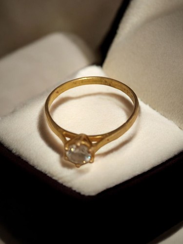 Bague vintage plaquée - , or