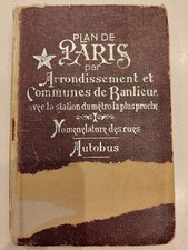 PLAN DE PARIS PAR ARRONDISSEMENT de 1971 - AUTOBUS METRO/Éditeur A.LECONTE PARIS